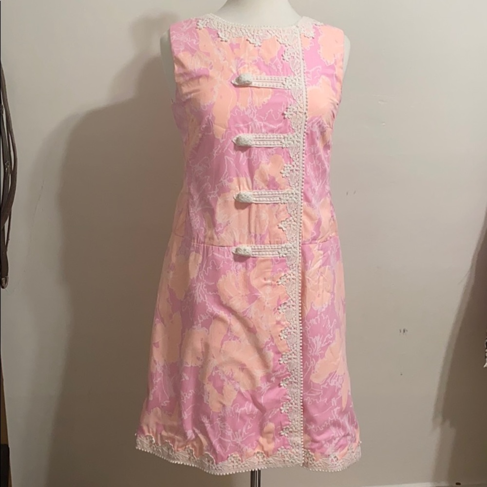 Lily Pulitzer “the Lilly” Vintage Pink Shift Dress